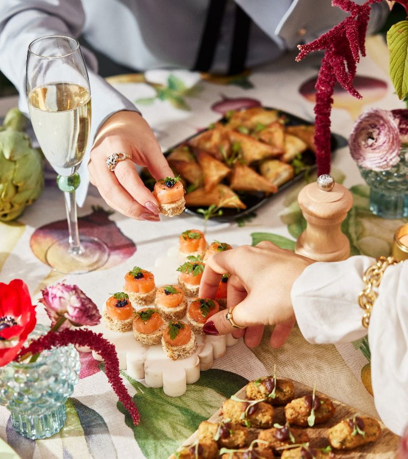 vegan-canapes-table-food
