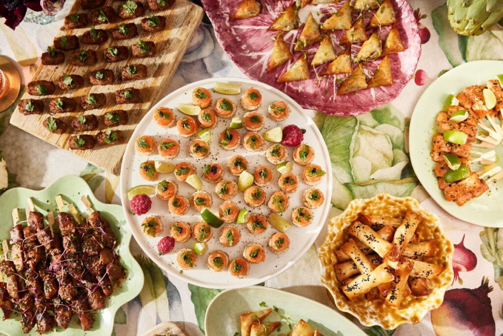 vegan-canapes-table-of-food