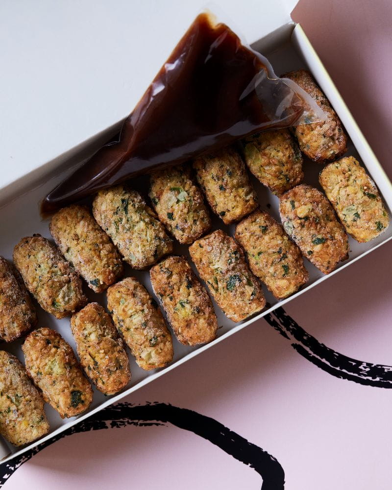 vegan-canapes-coriander-dish